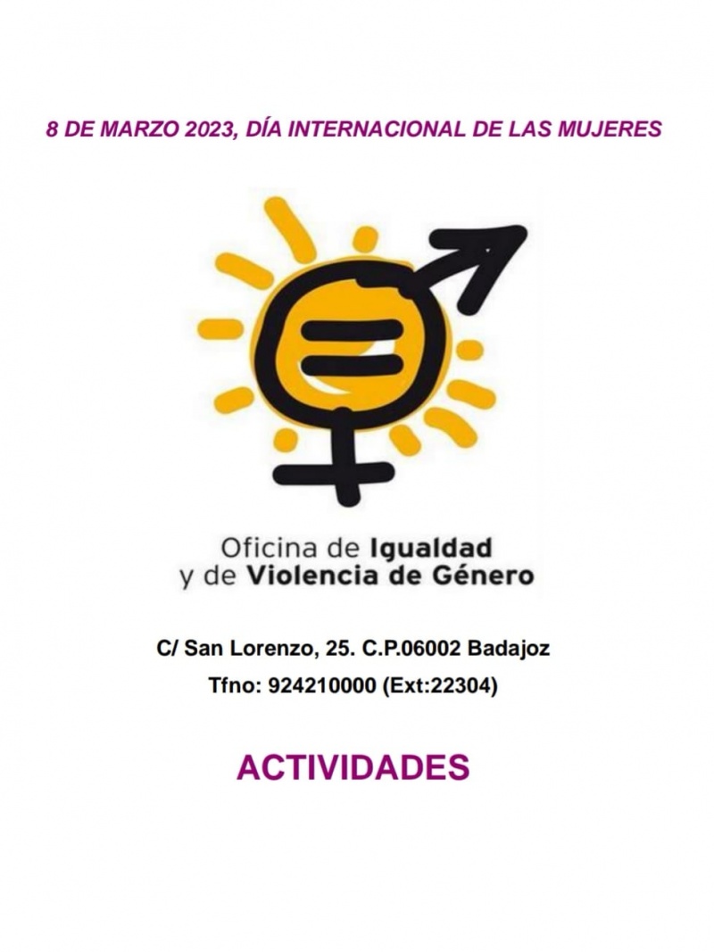 Actividades 8m dia mujer 