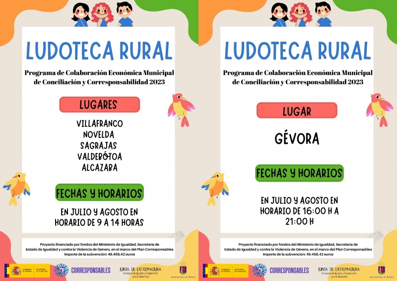 Ludoteca Rural Badajoz