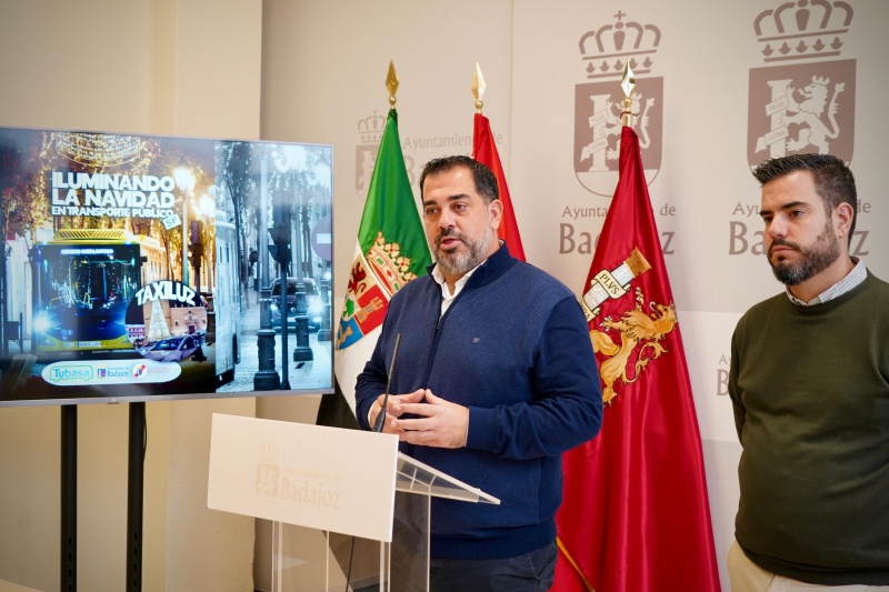 Iluninando la navidad en transporte p�blico