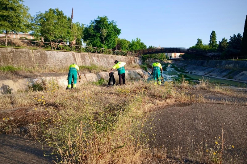 Arrancan las labores de limpieza y desbroce en los arroyos de Rivillas y Calam�n