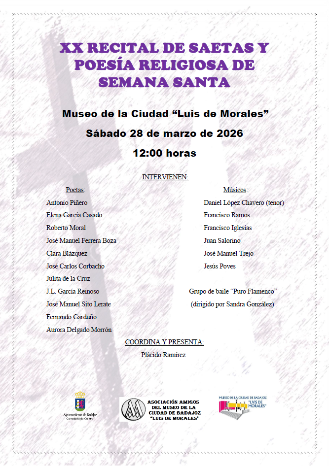 Cartel Recital Saetas 2026